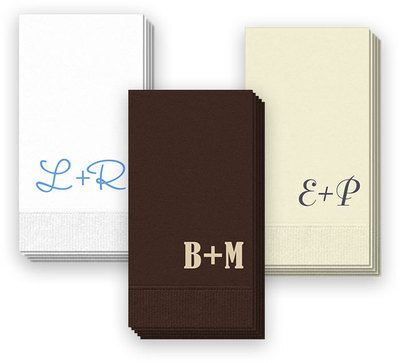 Large Initials Guest Towels